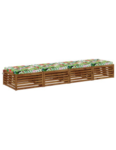 Cuscini per Sedia in 4 Pezzi SOEST 4 pz 100% Poliestere 2