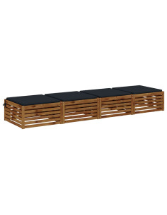 Cuscini per Sedia in 4 Pezzi SOEST 4 pz 100% Poliestere 2