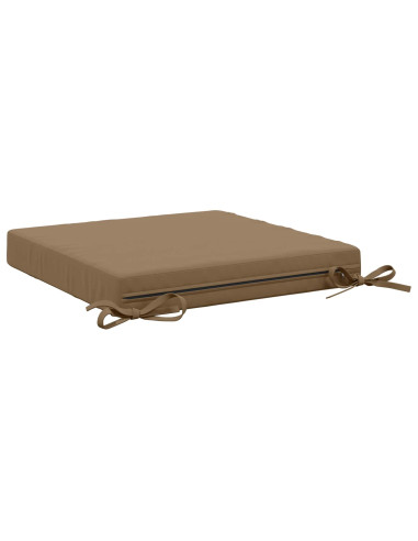 Cuscini per Sedia in 4 Pezzi SOEST 4 pz 100% Poliestere Tortora