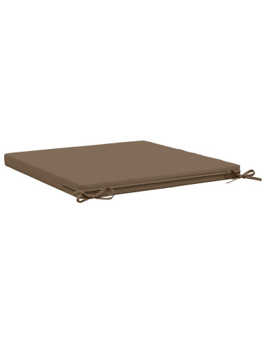 Cuscini per Sedia in 4 Pezzi SOEST 4 pz 100% Poliestere Tortora
