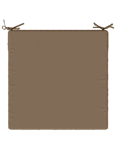 Cuscini per Sedia in 4 Pezzi SOEST 4 pz 100% Poliestere Tortora