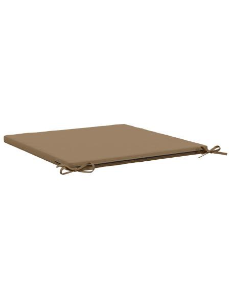 Cuscini per Sedia in 4 Pezzi SOEST 4 pz 100% Poliestere Tortora