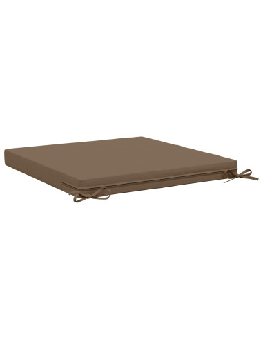 Cuscini per Sedia in 4 Pezzi SOEST 4 pz 100% Poliestere Tortora