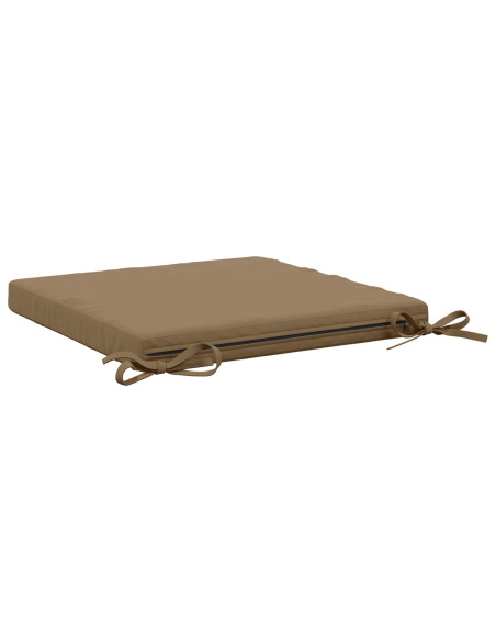 Cuscini per Sedia in 4 Pezzi SOEST 4 pz 100% Poliestere Tortora