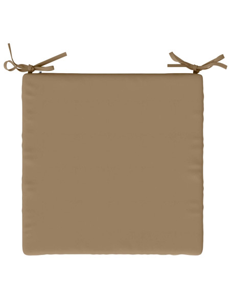 Cuscini per Sedia in 4 Pezzi SOEST 4 pz 100% Poliestere Tortora