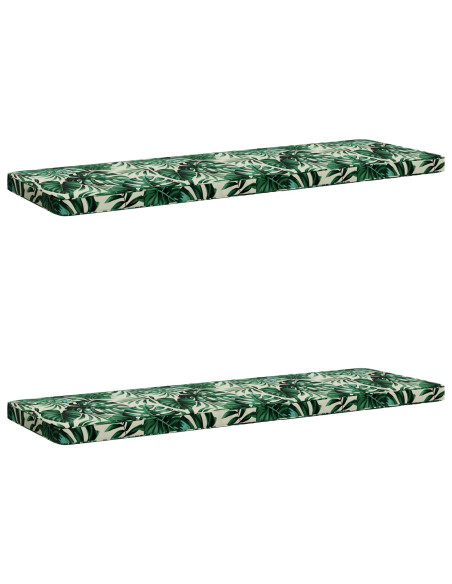 Cuscini per Panchina a 2 Pezzi VUGHT 2 pz 100% Poliestere