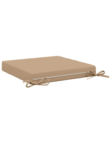 Cuscini per Sedia in 4 Pezzi SOEST 4 pz 100% Poliestere Sabbia