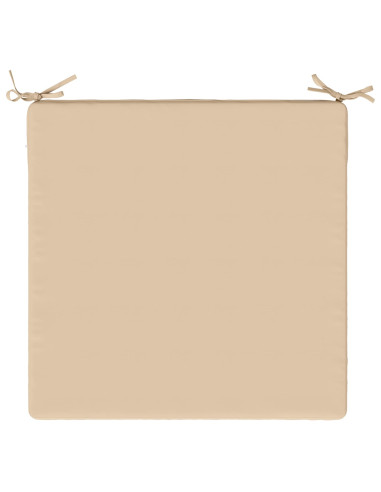 Cuscini per Sedia in 4 Pezzi SOEST 4 pz 100% Poliestere Crema