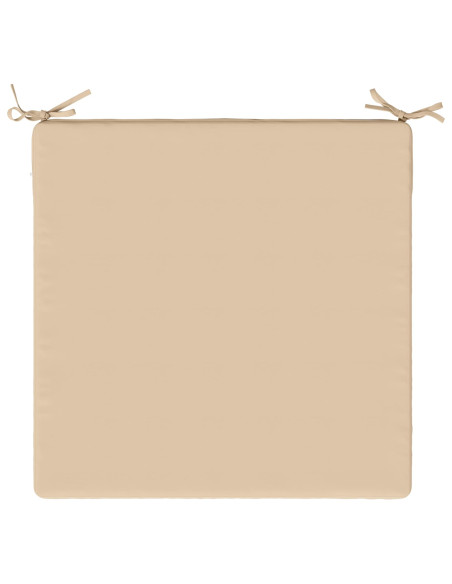 Cuscini per Sedia in 4 Pezzi SOEST 4 pz 100% Poliestere Crema
