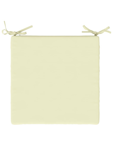 Cuscini per Sedia in 4 Pezzi SOEST 4 pz 100% Poliestere Crema