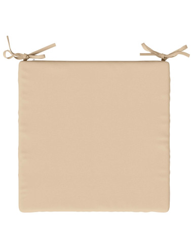 Cuscini per Sedia in 4 Pezzi SOEST 4 pz 100% Poliestere Crema