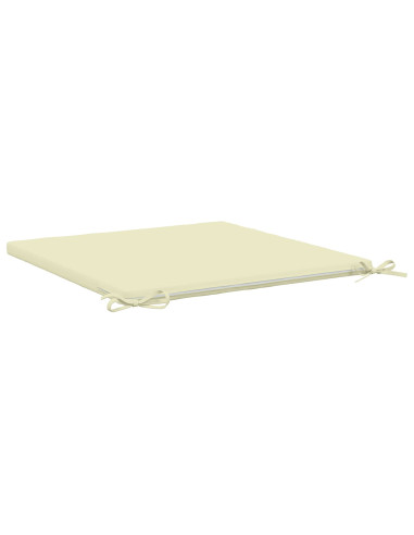 Cuscini per Sedia in 4 Pezzi SOEST 4 pz 100% Poliestere Crema
