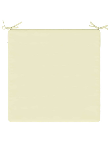 Cuscini per Sedia in 4 Pezzi SOEST 4 pz 100% Poliestere Crema