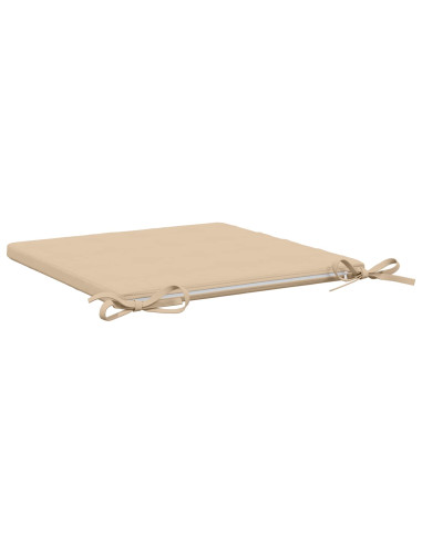 Cuscini per Sedia in 4 Pezzi SOEST 4 pz 100% Poliestere Crema