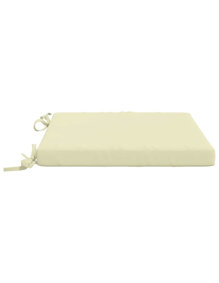 Cuscini per Sedia in 4 Pezzi SOEST 4 pz 100% Poliestere Crema
