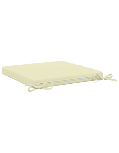 Cuscini per Sedia in 4 Pezzi SOEST 4 pz 100% Poliestere Crema