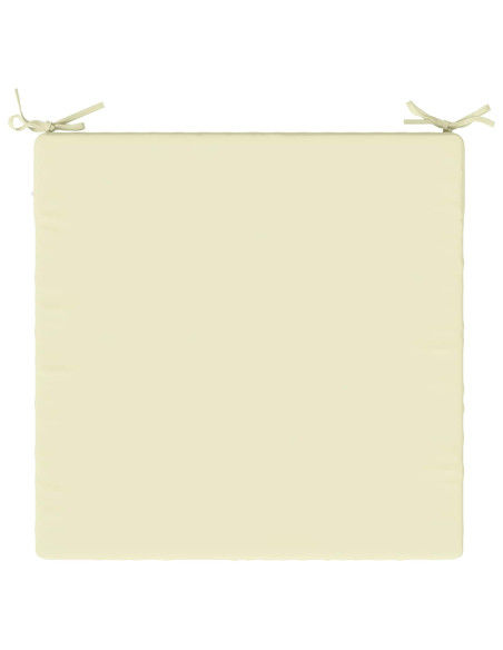 Cuscini per Sedia in 4 Pezzi SOEST 4 pz 100% Poliestere Crema