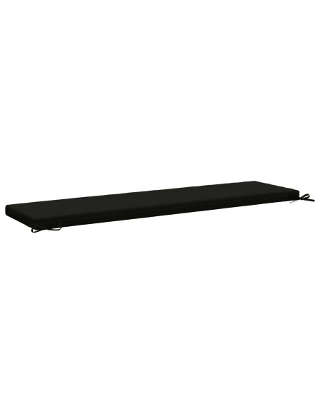 Cuscini per Panchina a 2 Pezzi SOEST 2 pz 100% Poliestere Nero