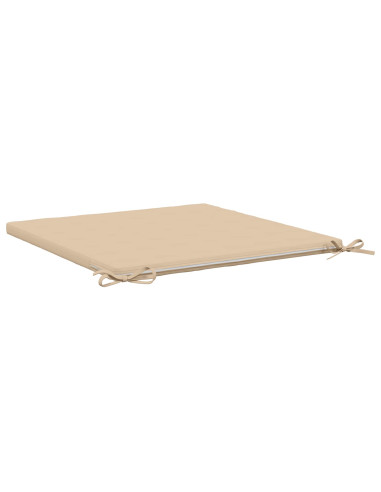 Cuscini per Sedia in 4 Pezzi SOEST 4 pz 100% Poliestere Crema