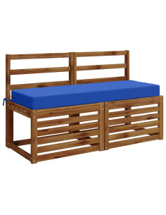 Cuscino per la seduta SOEST 100% Poliestere Blu Reale 2