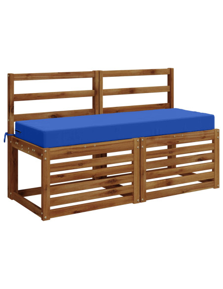 Cuscino per la seduta SOEST 100% Poliestere Blu Reale