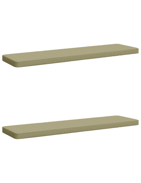 Cuscini per Panchina a 2 Pezzi VUGHT 2 pz 100% Poliestere