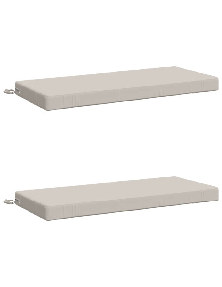 Cuscini per Panchina a 2 Pezzi SOEST 2 pz 100% Poliestere