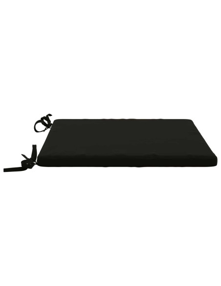 Cuscini per Sedia in 4 Pezzi SOEST 4 pz 100% Poliestere Nero