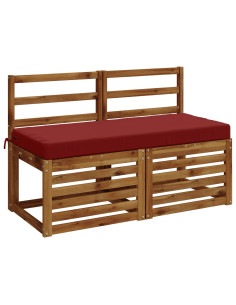 Cuscini per Panchina a 2 Pezzi SOEST 2 pz 100% Poliestere 2