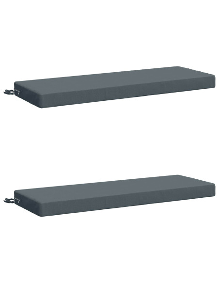 Cuscini per Panchina a 2 Pezzi SOEST 2 pz 100% Poliestere Blu