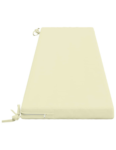 Cuscini per Panchina a 2 Pezzi SOEST 2 pz 100% Poliestere Crema