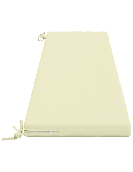 Cuscini per Panchina a 2 Pezzi SOEST 2 pz 100% Poliestere Crema