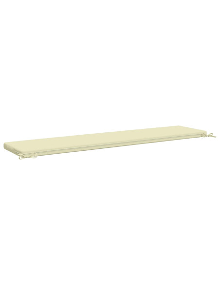 Cuscini per Panchina a 2 Pezzi SOEST 2 pz 100% Poliestere Crema