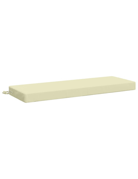 Cuscini per Panchina a 2 Pezzi SOEST 2 pz 100% Poliestere Crema