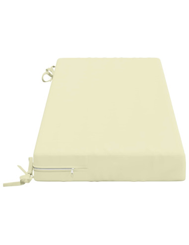 Cuscini per Panchina a 2 Pezzi SOEST 2 pz 100% Poliestere Crema