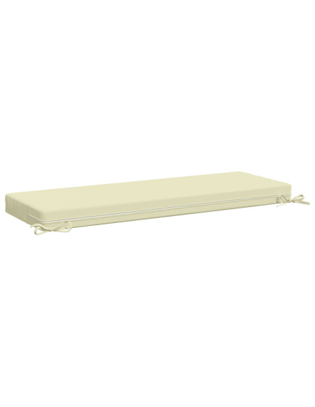 Cuscini per Panchina a 2 Pezzi SOEST 2 pz 100% Poliestere Crema