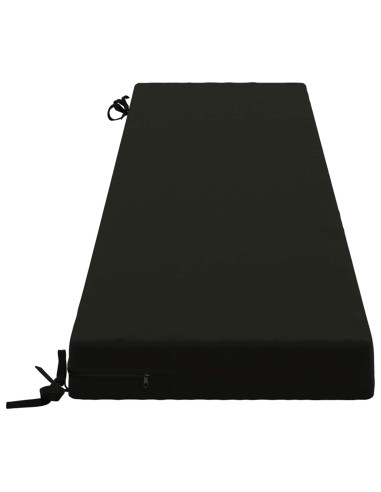 Cuscini per Panchina a 2 Pezzi SOEST 2 pz 100% Poliestere Nero