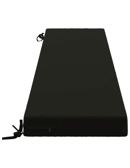 Cuscini per Panchina a 2 Pezzi SOEST 2 pz 100% Poliestere Nero