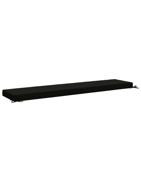 Cuscini per Panchina a 2 Pezzi SOEST 2 pz 100% Poliestere Nero