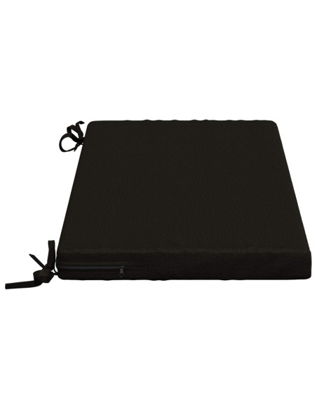 Cuscini per Panchina a 2 Pezzi SOEST 2 pz 100% Poliestere Nero