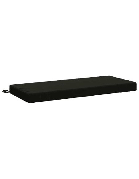 Cuscini per Panchina a 2 Pezzi SOEST 2 pz 100% Poliestere Nero