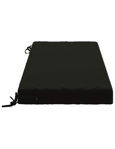 Cuscini per Panchina a 2 Pezzi SOEST 2 pz 100% Poliestere Nero