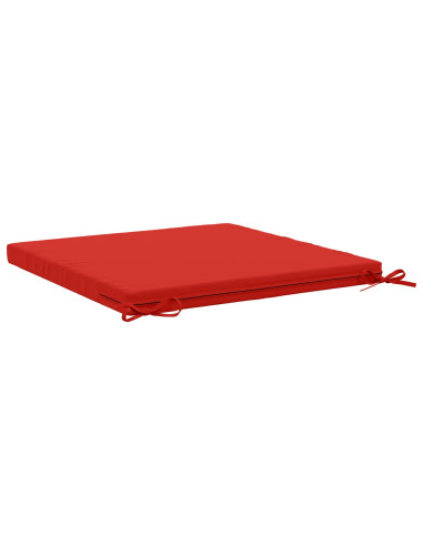 Cuscini per Sedia in 4 Pezzi SOEST 4 pz 100% Poliestere Rosso