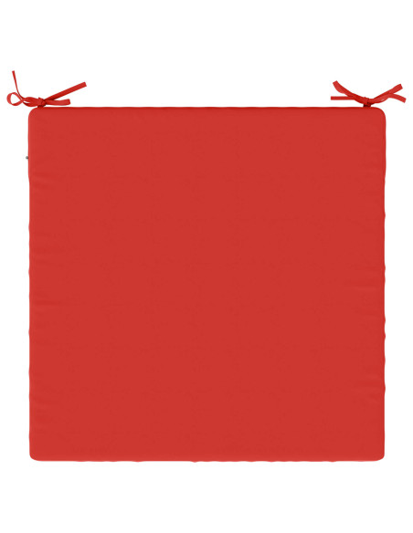 Cuscini per Sedia in 4 Pezzi SOEST 4 pz 100% Poliestere Rosso