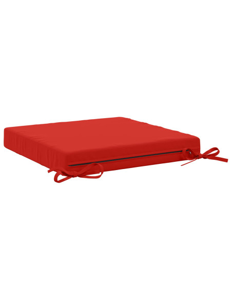 Cuscini per Sedia in 4 Pezzi SOEST 4 pz 100% Poliestere Rosso