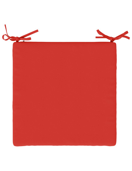Cuscini per Sedia in 4 Pezzi SOEST 4 pz 100% Poliestere Rosso