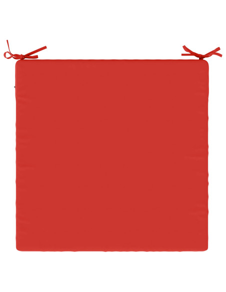 Cuscini per Sedia in 4 Pezzi SOEST 4 pz 100% Poliestere Rosso