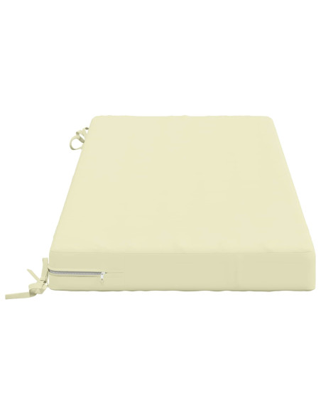 Cuscini per Panchina a 2 Pezzi SOEST 2 pz 100% Poliestere Crema
