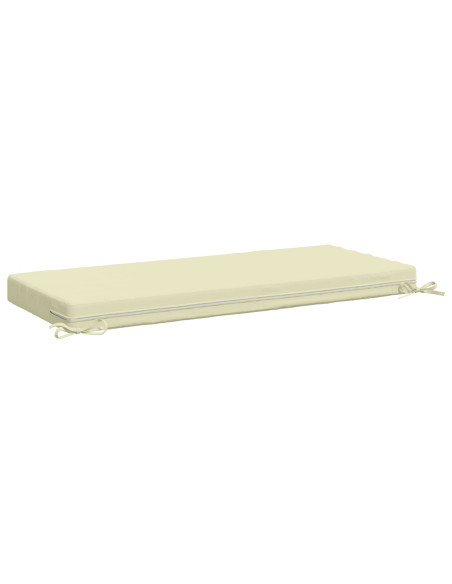 Cuscini per Panchina a 2 Pezzi SOEST 2 pz 100% Poliestere Crema