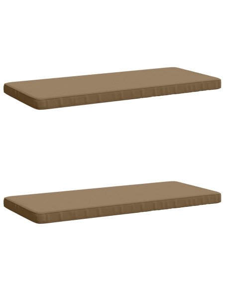 Cuscini per Panchina a 2 Pezzi VUGHT 2 pz 100% Poliestere